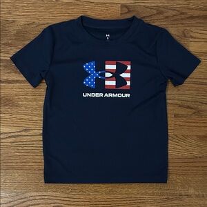 Under Armour Dark Blue Performance T-Shirt with Patriotic Logo